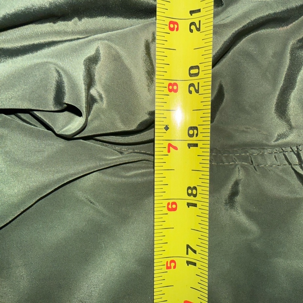 Vintage 90s Y2k Baby Phat Split Hood E Crop Fit Bomber Jacket green Faux Fur 3X - Picture 6 of 9